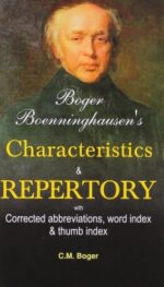 BOGER BOENNINGHAUSEN'S CHARACTERISTICS & REPERTORY WITH CORRECTED ABBREVIATIONS WORD INDEX & THUMB INDEX