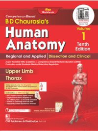 BD CHAURASIA'S HUMAN ANATOMY VOLUME - 1 (10/EDITION 2025)