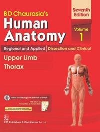 CHAURASIA'S HUMAN ANATOMY VOL 1 7/E2016 ( REGION & APPLIED DISS. & CLINICAL UPPER LIMB & THORAX WITH CD & WALL CHART )