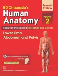 CHAURASIA'S HUMAN ANATOMY VOL 2 7/E2016 ( LOWER LIMB ABDOMEN & PELVIS WITH CD & WALL CHART )