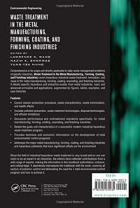 WASTE TREATMENT IN THE METAL MANUFACTURING, FORMING, COATING, & FINISHING INDUSTRIES