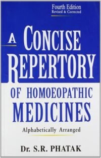 A CONCISE REPERTORY OF HOMOEOPATHIC MEDICINES