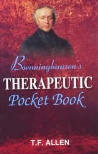 BOENNINGHAUSEN'S THERAPEUTICS POCKET BOOK