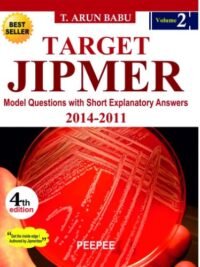TARGET JIPMER 4/E2018 ( VOL - 2,3 SET ) 2011-2014 AND 2015 - 2016