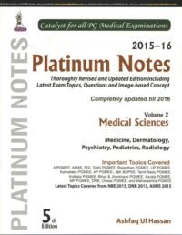 Platinum Notes (Vol. 2) Medical Sciences 2015-16