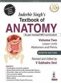 Inderbir Singh's Textbook of Anatomy (Vol 2)