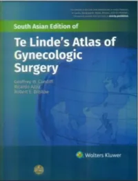 Te Linde's Atlas of Gynecologic Surgery, South Asian Edition