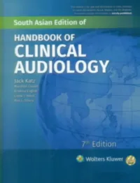 Handbook of Clinical Audiology, 7th Edition South Asian Edition